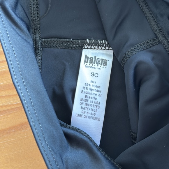 Balera black wide waistband dance shorts - Picture 4 of 5